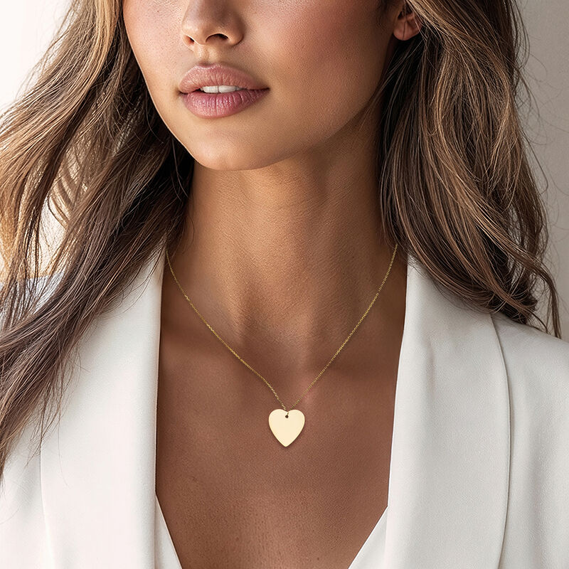 Italian 10kt Yellow Gold Heart Pendant Necklace image number 1
