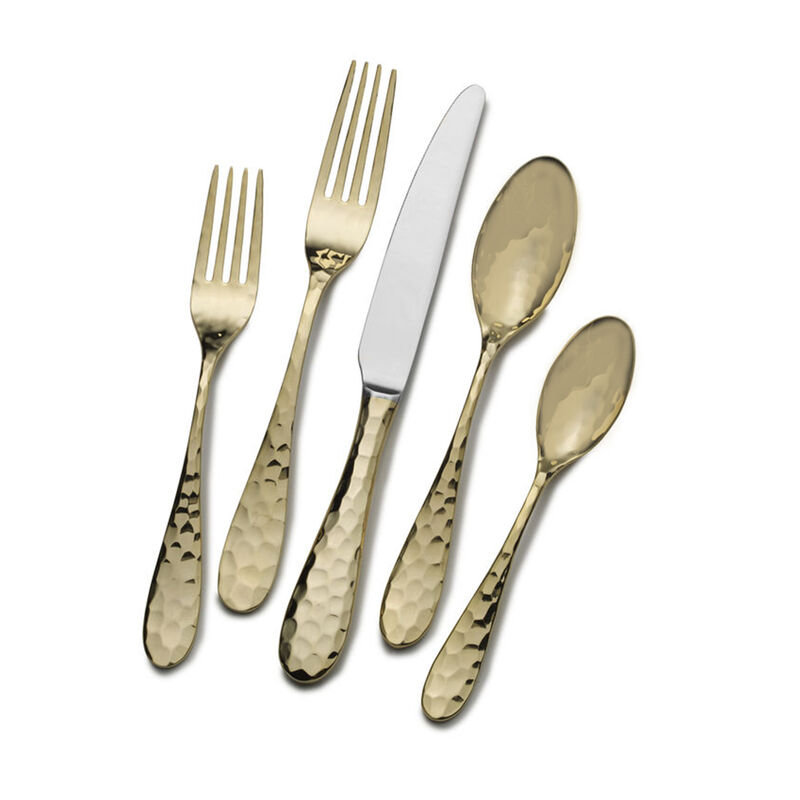Mikasa &quot;Lilah&quot; 20-pc. Service for 4 18/10 Gold-Plated Stainless Steel Flatware Set image number 0
