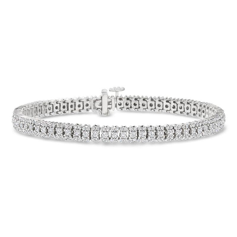3.50 ct. t.w. Diamond Tennis Bracelet in Sterling Silver image number 0