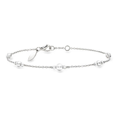 Gabriel & Co. Sterling Silver Bead Station Bracelet