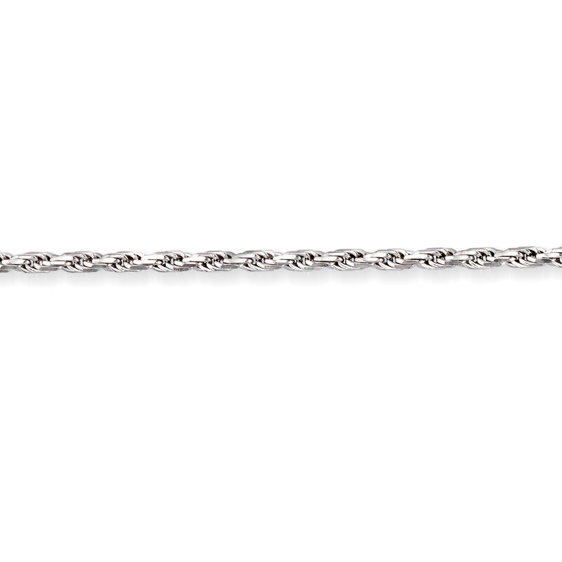 Italian Sterling Silver Adjustable Rope-Chain Necklace  image number 3