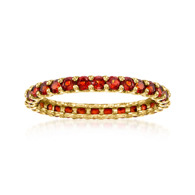 1.00 ct. t.w. Garnet Eternity Band in 14kt Yellow Gold image number 0
