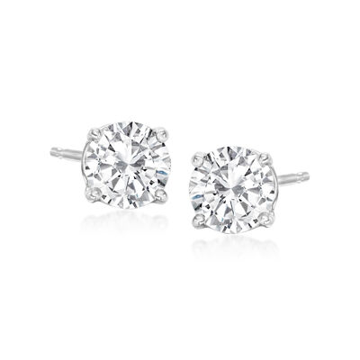 1.00 ct. t.w. Diamond Stud Earrings in 14kt White Gold 