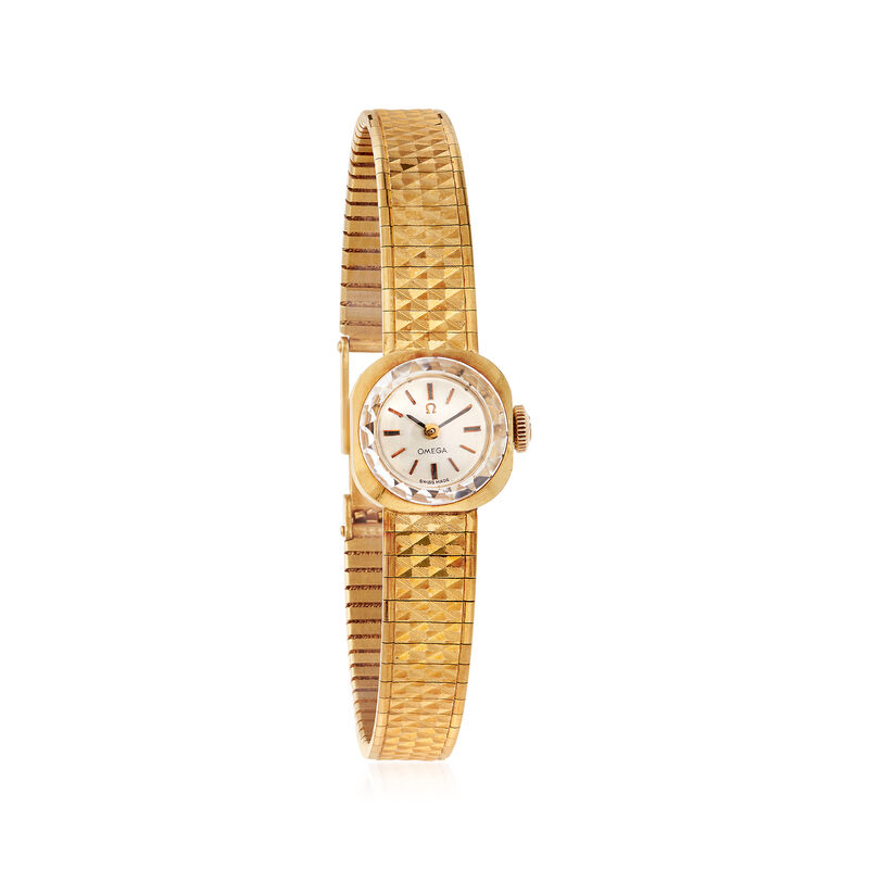 C. 1960 Vintage Omega De Ville Women's 15mm 18kt Yellow Gold Manual Watch image number 0