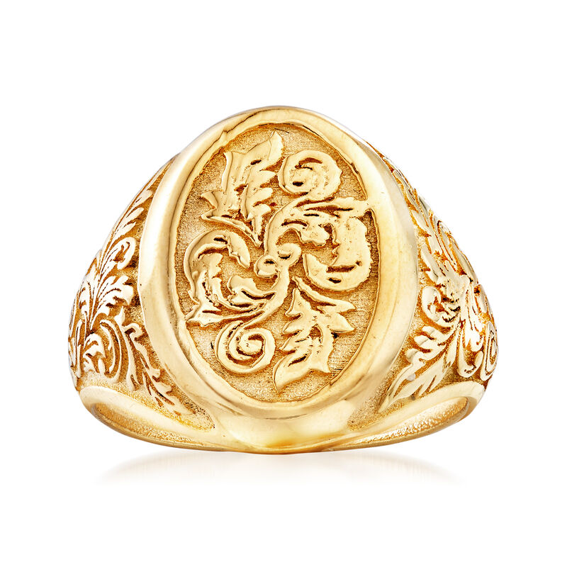 Italian Signet Ring in 14kt Yellow Gold image number 0