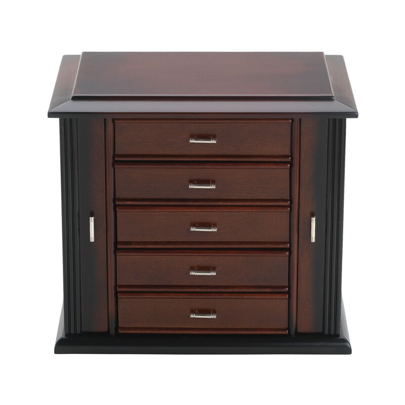 Reed & Barton "Diva" Dark Mahogany Jewelry Box image number 0