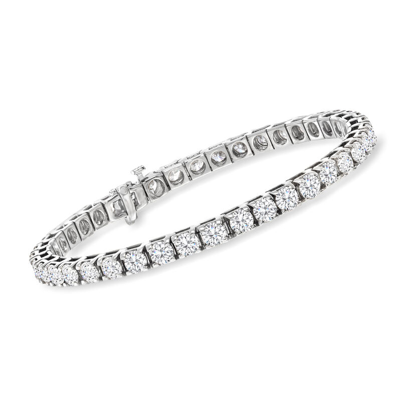 10.00 ct. t.w. Diamond Tennis Bracelet in 14kt White Gold image number 0