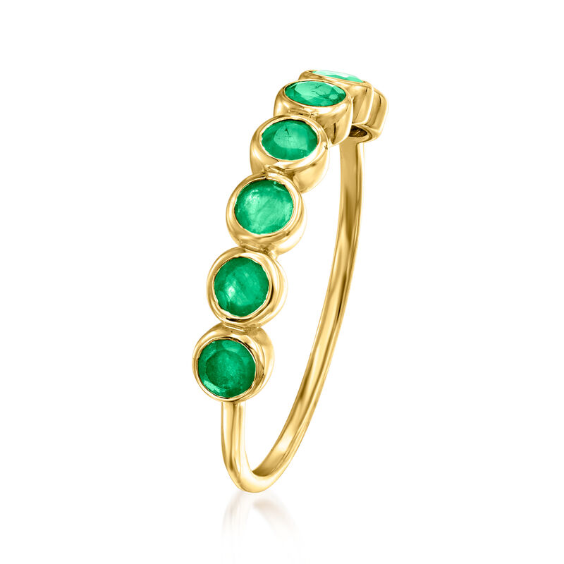 .40 ct. t.w. Bezel-Set Emerald Ring in 14kt Yellow Gold image number 2