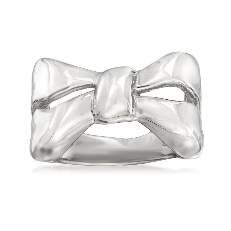 Sterling Silver Bow Ring image number 0