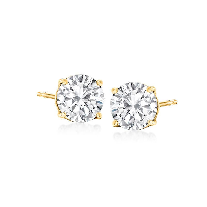 2.00 ct. t.w. Diamond Stud Earrings in 14kt Yellow Gold image number 0