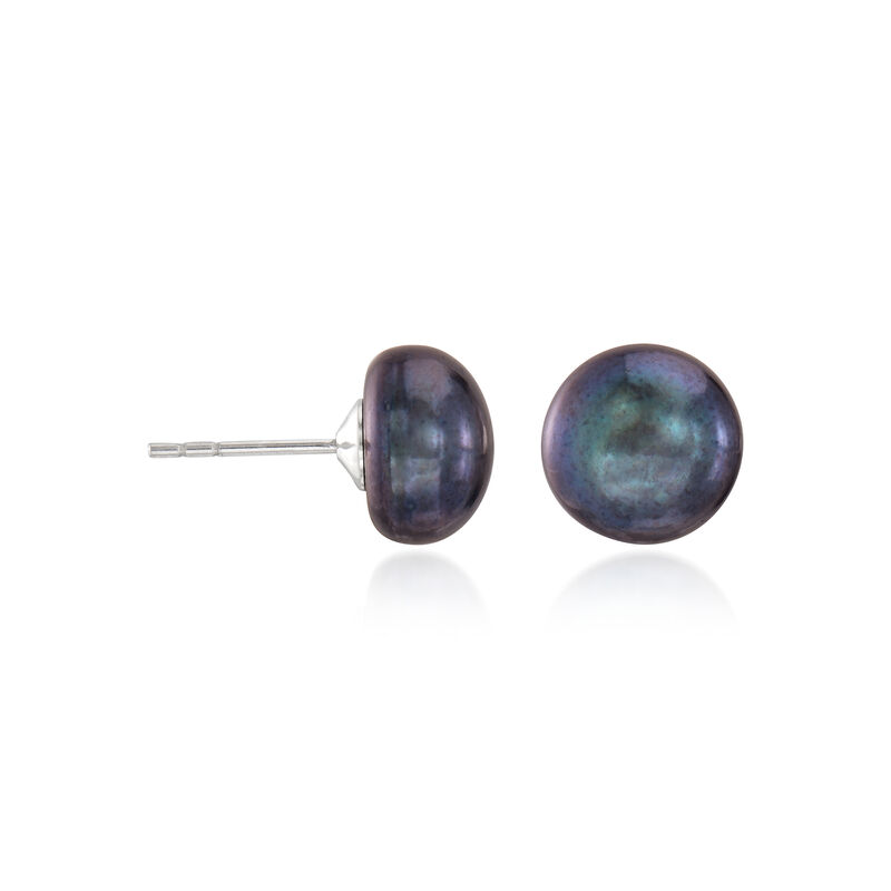 8-8.5mm Multicolored Cultured Pearl Jewelry Set: Eight Pairs of Stud Earrings with Sterling Silver  image number 5