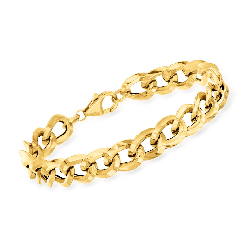 Italian 14kt Yellow Gold Curb-Link Bracelet image number 0