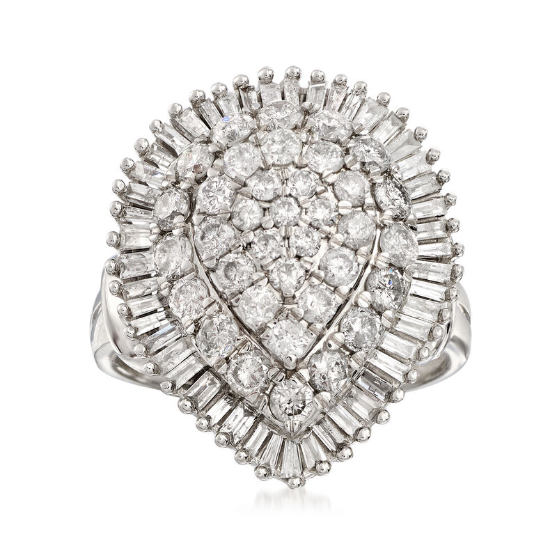 2.00 ct. t.w. Diamond Cluster Ring in 14kt White Gold image number 0