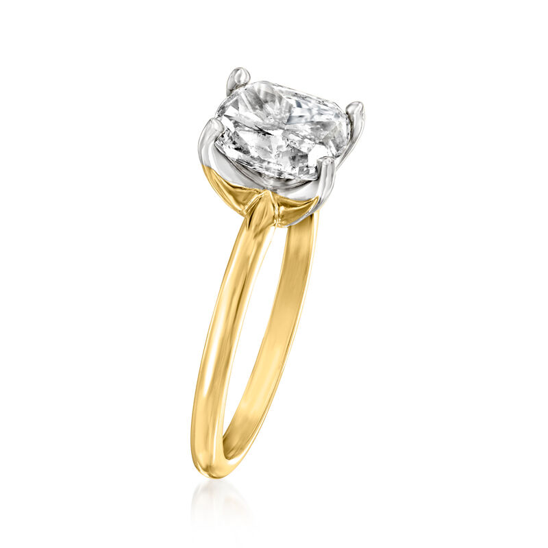 2.51 Carat Diamond Solitaire Ring in 14kt Yellow Gold image number 2
