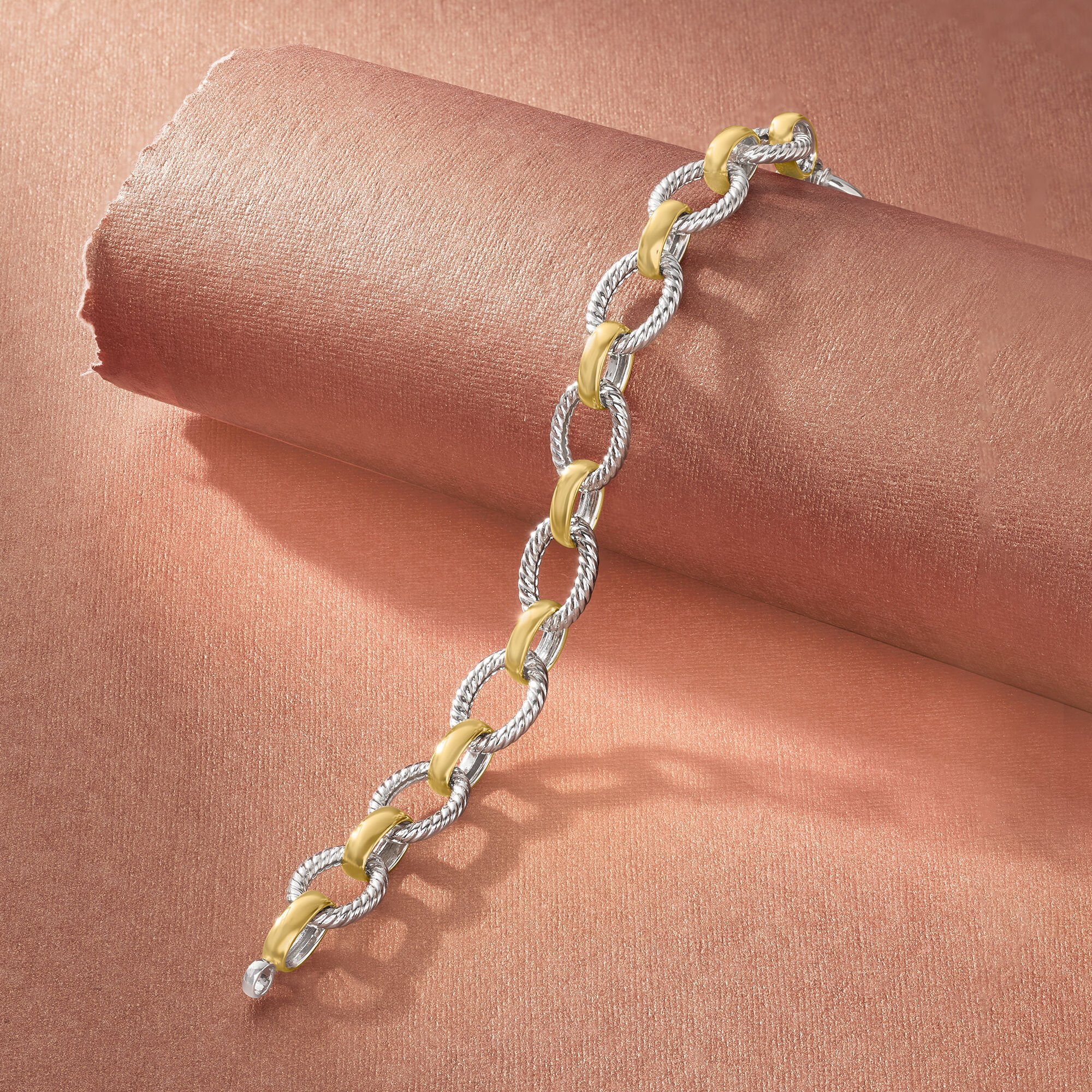 Two tone bracelet discount