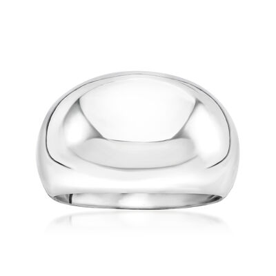 Italian Sterling Silver Dome Ring
