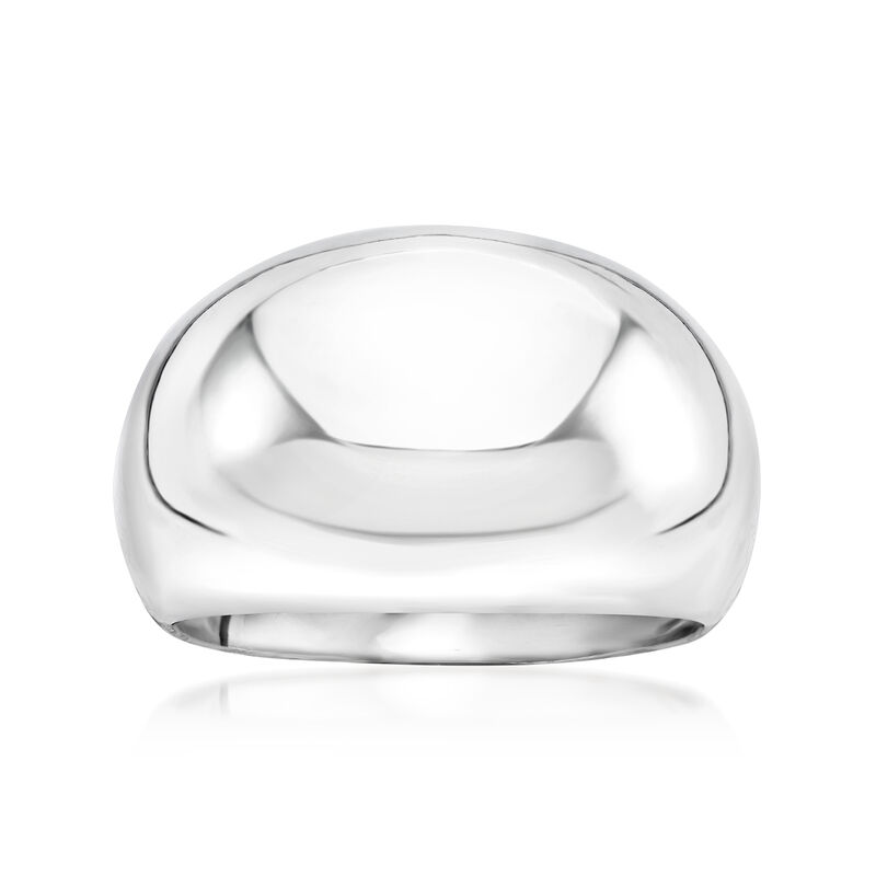 Italian Sterling Silver Dome Ring image number 0