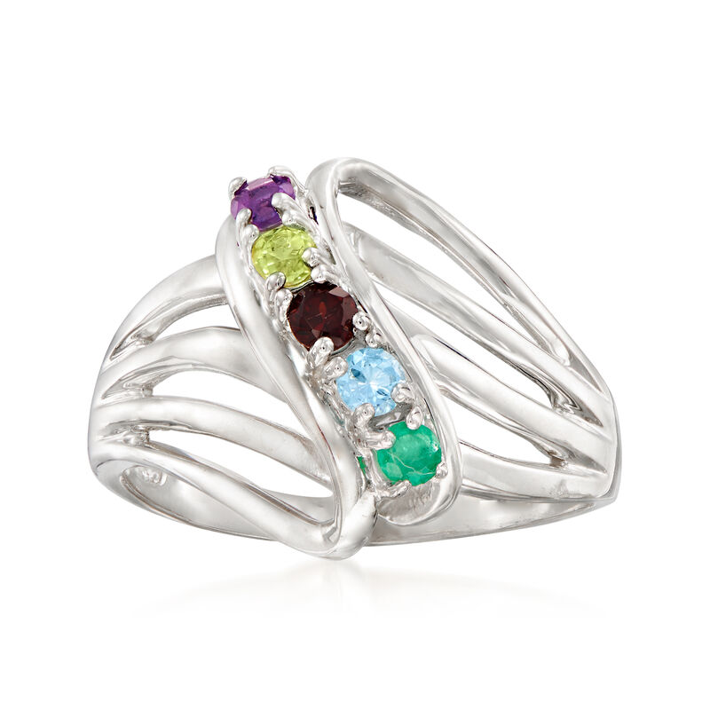 Personalized Birthstone Ring in 14kt Gold image number 2