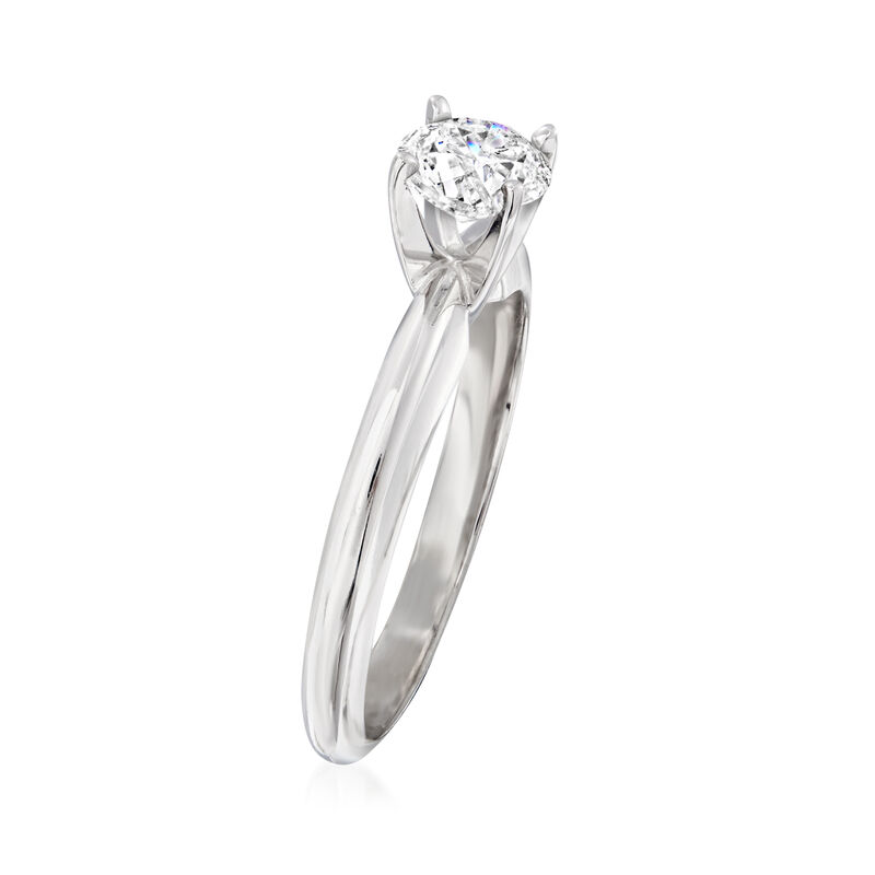 .63 Carat Certified Diamond Solitaire Ring in 14kt White Gold image number 2