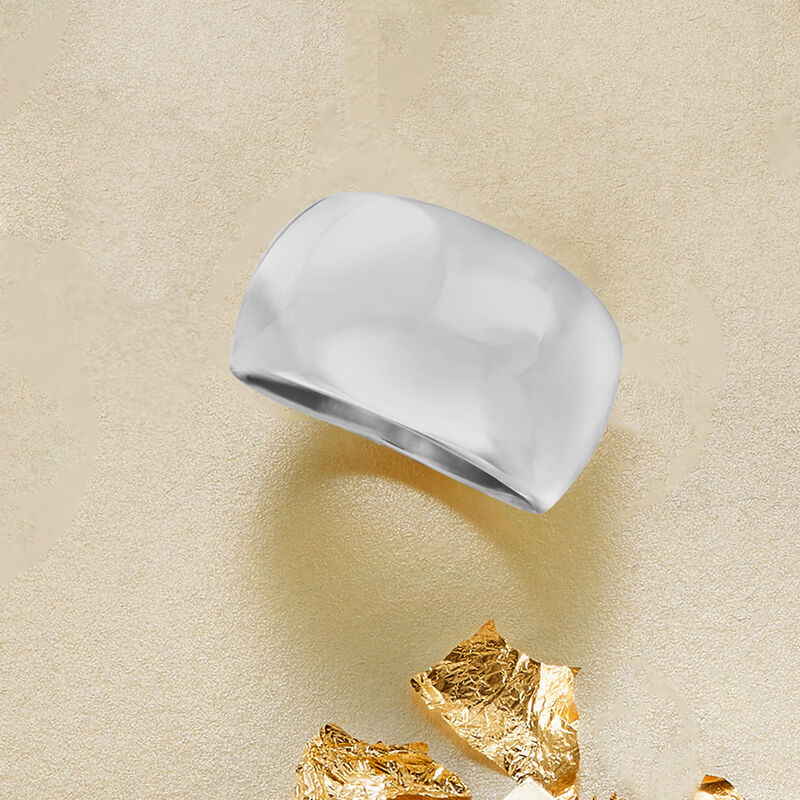 Italian Sterling Silver Dome Ring image number 3