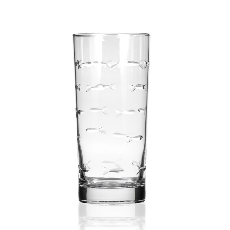 Rolf Glass &quot;School of Fish&quot; Set of 4 Highball Glasses image number 1