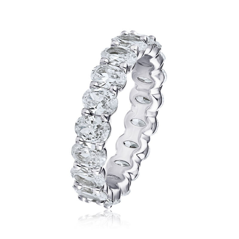 5.05 ct. t.w. Diamond Eternity-Style Wedding Band in Platinum image number 1
