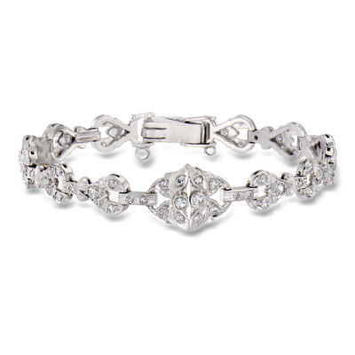 C. 1990 Vintage 1.55 ct. t.w. Diamond Bracelet in Platinum
