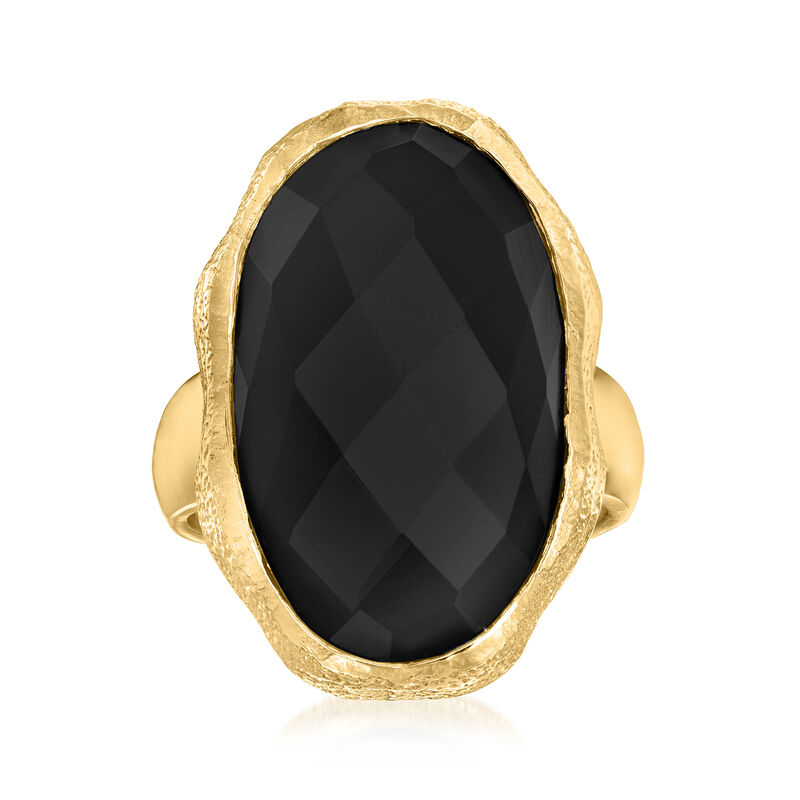 Onyx Ring in 18kt Gold Over Sterling image number 0