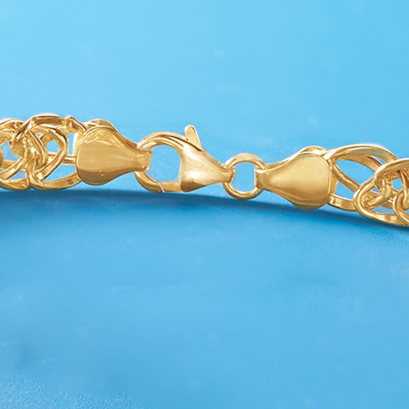 14kt Yellow Gold Wheat-Link Bracelet image number 2