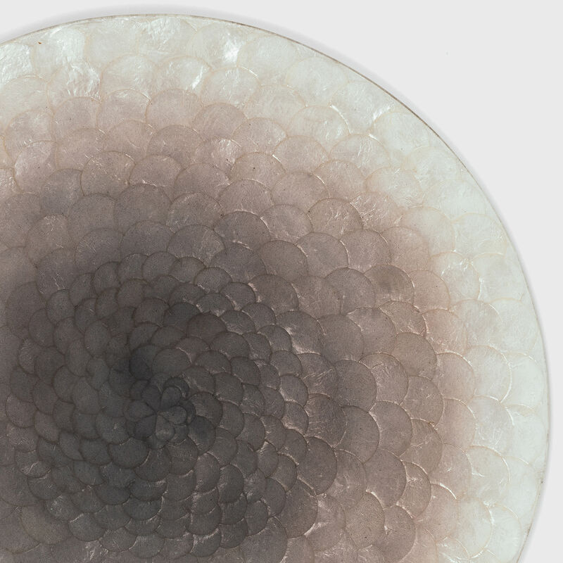 Joanna Buchanan &quot;Capiz&quot; Gray Ombre Placemat image number 1