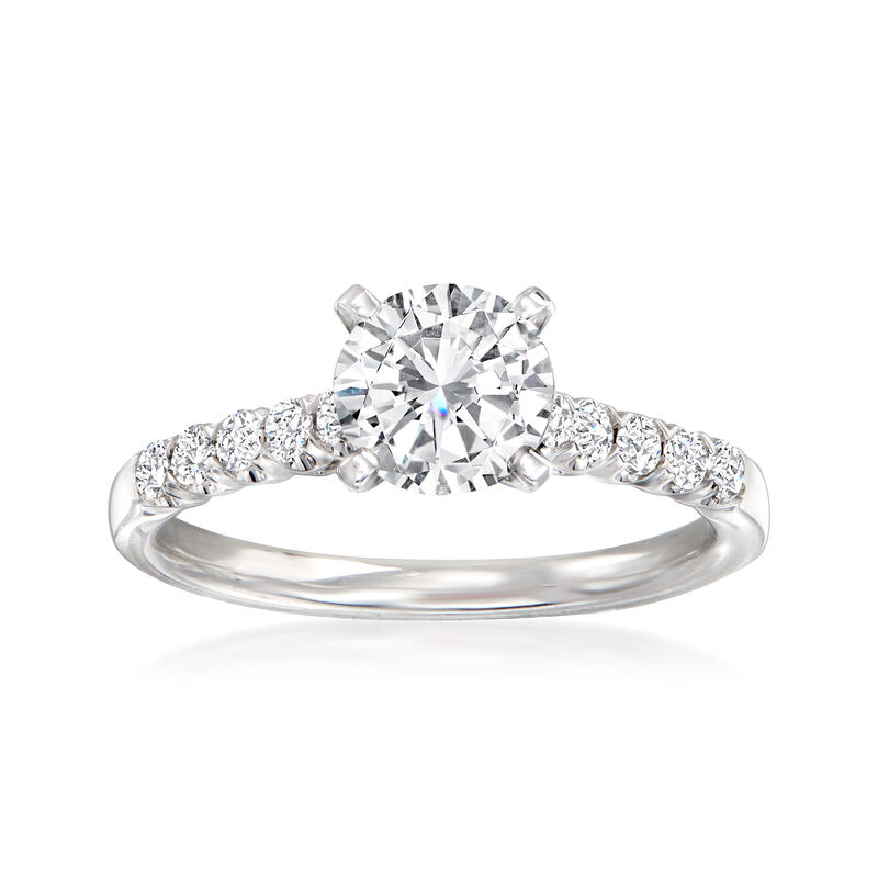 .28 ct. t.w. Diamond Engagement Ring Setting in 14kt White Gold image number 0