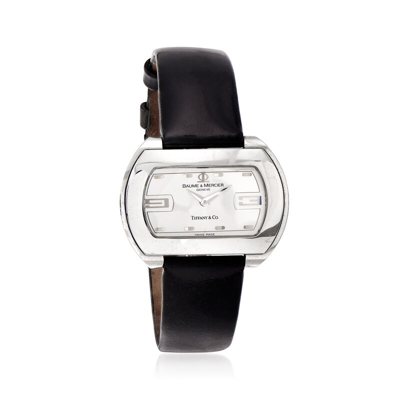 C. 1990 Vintage Baume & Mercier 34mm Watch in Stainless Steel image number 0