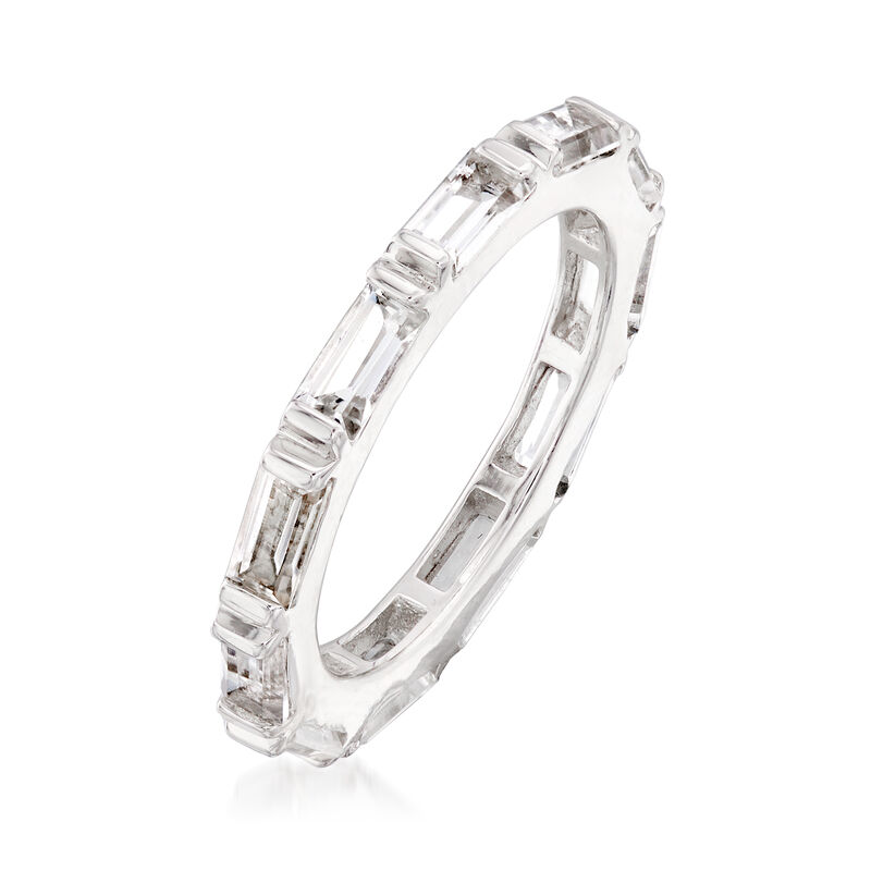 3.00 ct. t.w. White Topaz Eternity Ring in Sterling Silver. Size 9 image number 2