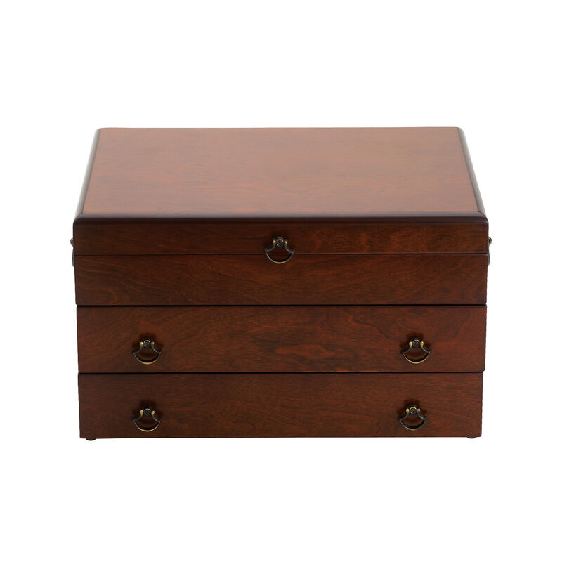 Reed & Barton &quot;Bristol Grande&quot;  Mahogany Flatware Chest image number 1