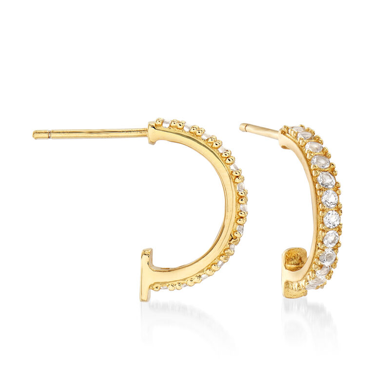 2.70 ct. t.w. Mixed Gem Interchangeable Earrings in 18kt Gold Over Sterling image number 5