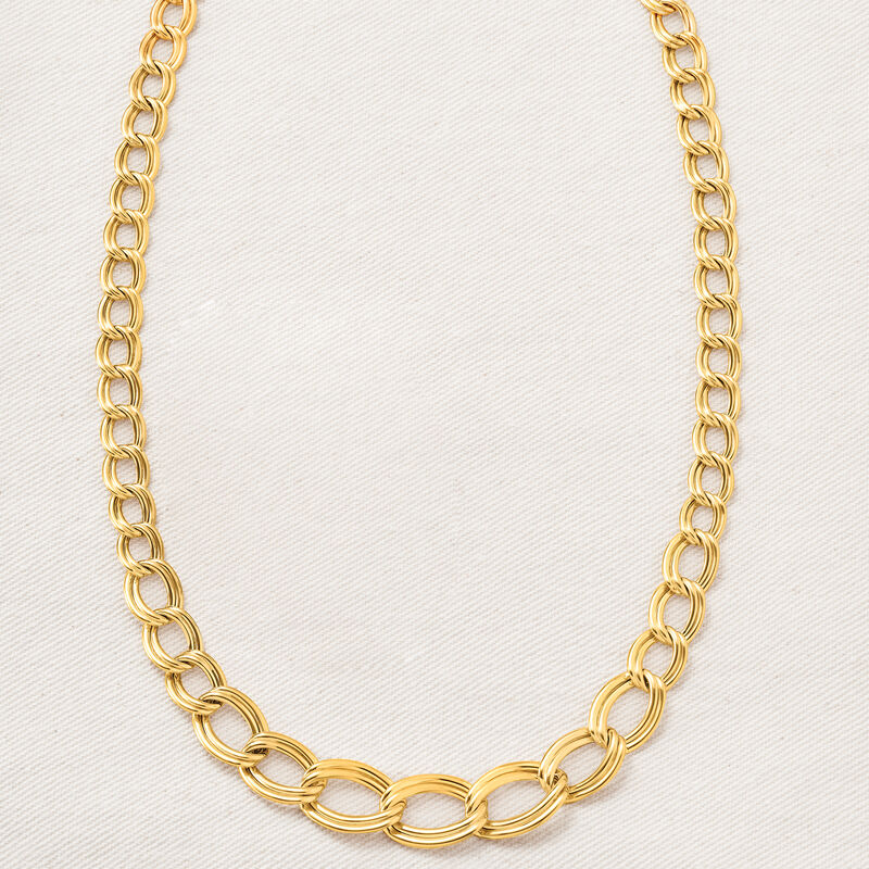14kt Yellow Gold Link Necklace image number 2