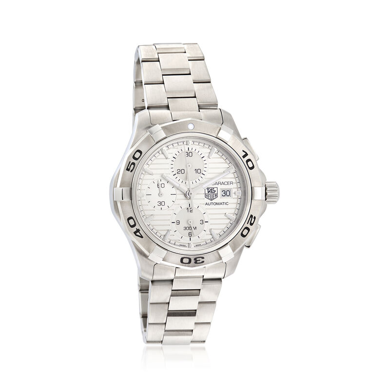 TAG Heuer Aquaracer Men's 42mm Auto Chronograph Stainless Steel Watch image number 0