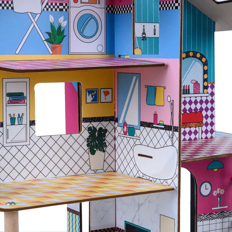 Olivia's Little World &quot;Dreamland&quot; Child's 360 Pop-Up Dollhouse with Accessories image number 2