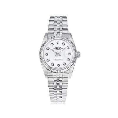 Pre-Owned Rolex Datejust Women's 31mm Automatic Stainless Steel and 18kt White Gold