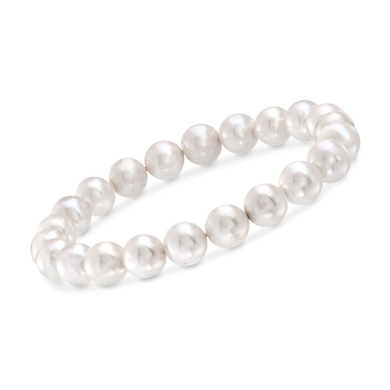 8-8.5mm Cultured Pearl Stretch Bracelet image number 0