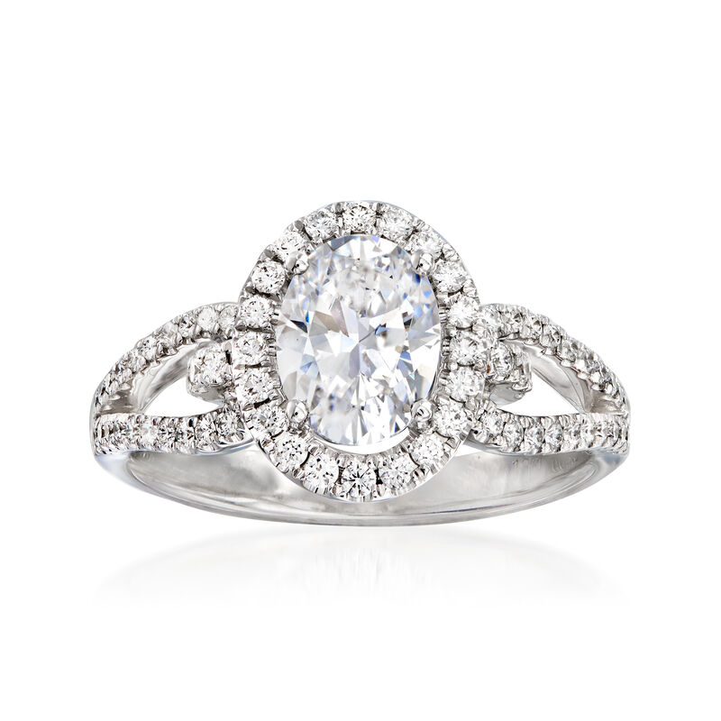 Simon G. .42 ct. t.w. Diamond Engagement Ring Setting in 18kt White Gold image number 0