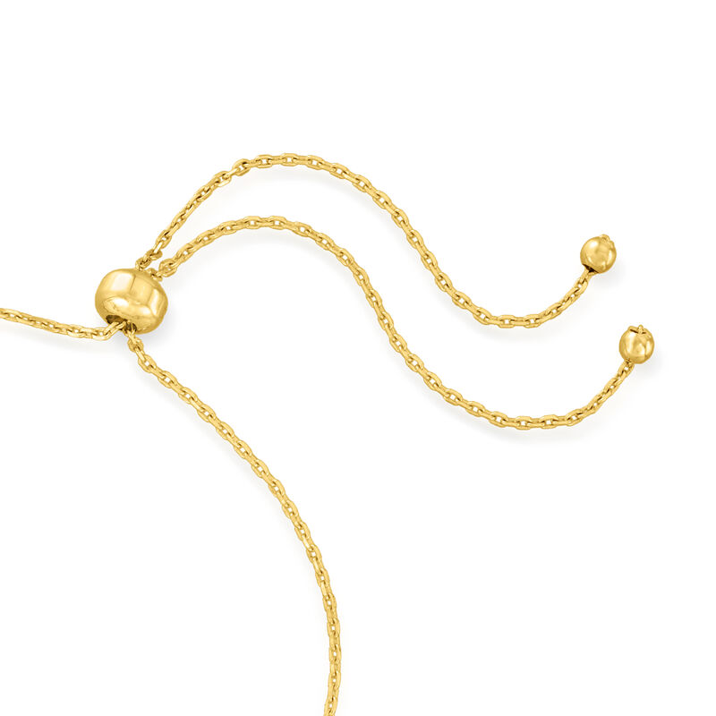 14kt Yellow Gold Bead Bolo Bracelet image number 2
