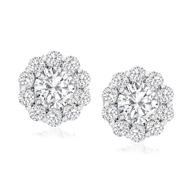 .75 ct. t.w. Diamond Earrings Jackets in 14kt White Gold  image number 3