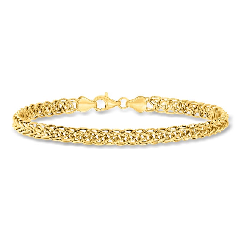 18kt Yellow Gold Wheat-Link Bracelet image number 0