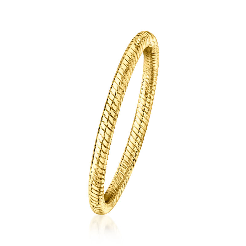 18kt Gold Vermeil Roped Ring image number 2