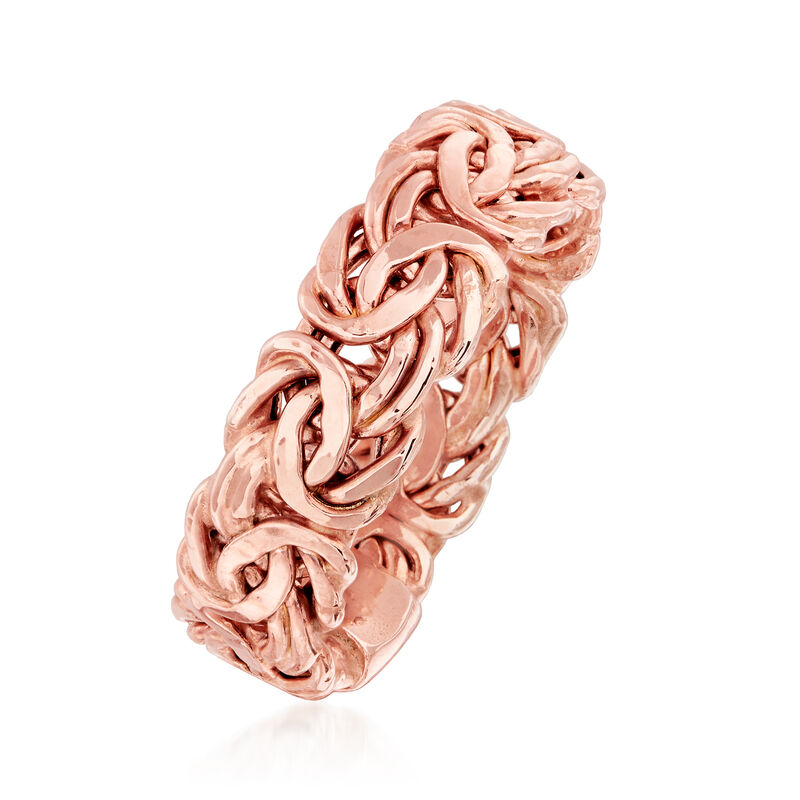 14kt Rose Gold Byzantine Ring image number 2