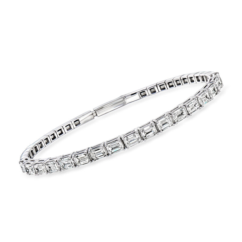 5.00 ct. t.w. Lab-Grown Diamond Flexible Bangle Bracelet in 14kt White Gold image number 0