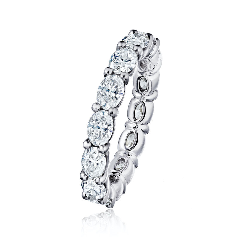 3.60 ct. t.w. Diamond Eternity-Style Wedding Band in Platinum image number 1