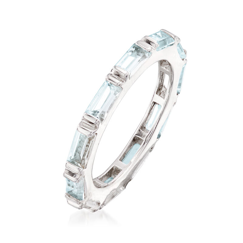 2.40 ct. t.w. Blue Topaz Eternity Ring in Sterling Silver image number 2