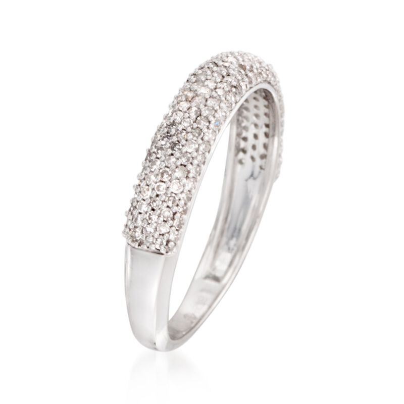 .50 ct. t.w. Pave Diamond Ring in Sterling Silver image number 2